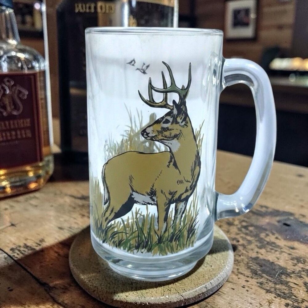 Vintage Old Style‎ Schmidt Sportsman White Tail Deer Buck Beer Mug Discontinued